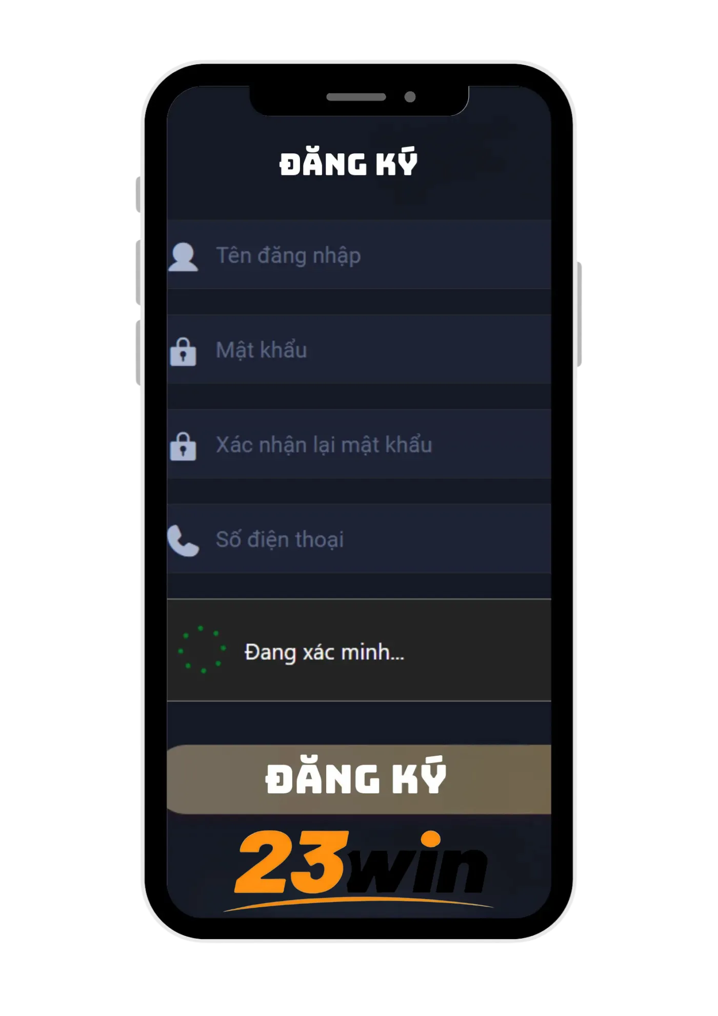 hướng dẫn đăng ký tham gia 23Win